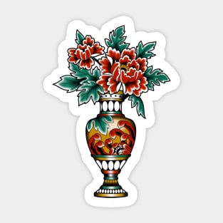 Vase and flowers Sticker